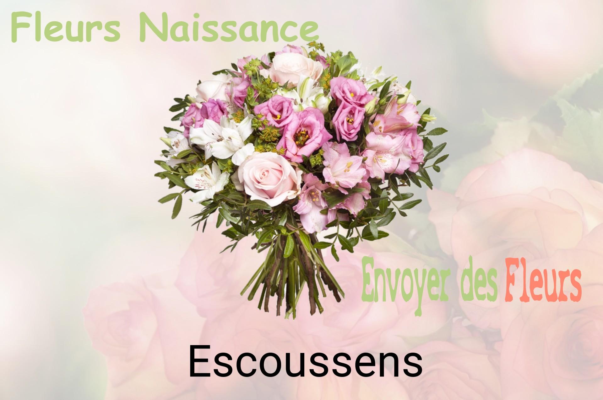 Bouquet de fleurs de naissance livré à Escoussens